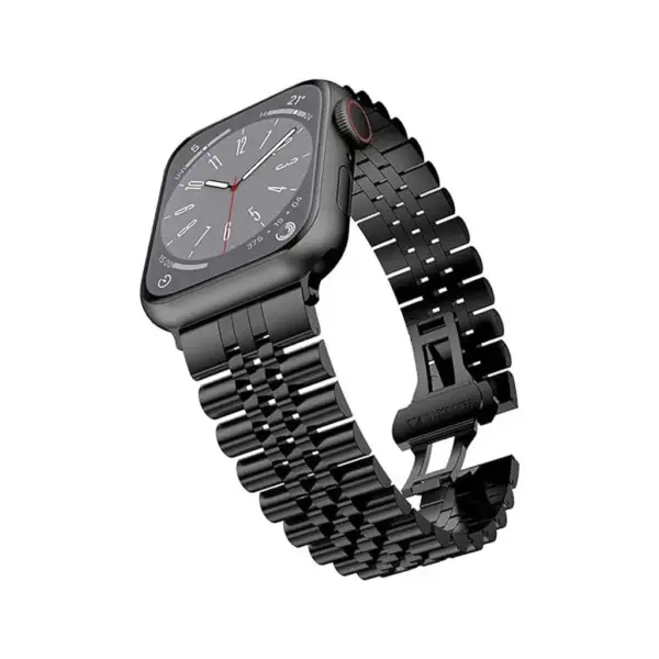 GREEN LION METALLIC PICOLLA WATCH STRAP 42|44MM | BLACK